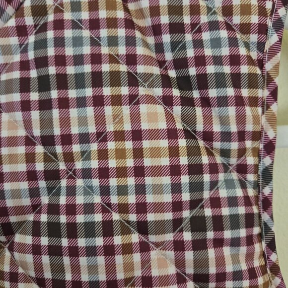 St. John's Bay NWT Plaid Autumnal Puffer Vest Size M - Picture 8 of 11